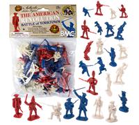 BMC Revolutionary War Plastic Army Men - 34 British American French Soldiers