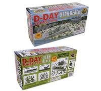 BMC WW2 D-Day Plastic Army Men - Utah Beach 40pc Soldier Figures Plays