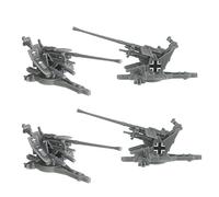 BMC WW2 German Flak 37 Artillery - 4pc 1:32 Accessories for Plastic Army Men