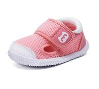 BMCiTYBM Baby Sneakers Girls Boys Lightweight Breathable Mesh First Walkers Shoes 6-24 Months Black Size: 12-18 Months Infant