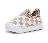 BMCiTYBM Baby Walking Shoes Boys Girls First Walker Sneakers Non Slip 6 9 12 18 24 Months, 2-Camel, 18-24 Months Toddler