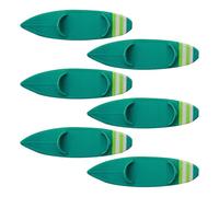 Bmdjdq Finger Surfboard, Mini Finger Surfboard, Collectible Car Ride, 6-Piece Collection, Non-Slip Base, 12x3.4x1.4cm, For Kids Teen Car Riding Desks Window Beach Decor Party Favors