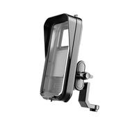 Bmdjdq Scooter Phone Mount, Rain-Covered Design, 19.8x10x15.6cm, Waterproof GPS Holder, Rainproof Handlebar Case, Secure Clamp, For Viewing Video Recording Live Streaming Navigation