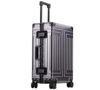 BMDOZRL Suitcase All-aluminum Magnesium Alloy Suitcase Trolley Case Aluminum Frame Anti-fall Silent Universal Wheel Suitcase Large Suitcase(Iron gray,20in)