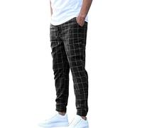 BmDSGC Men's Cargo Pants Tracksuit Bottoms Lightweight Gym Jogger Sweatpants Thin Mesh Sports Running Trousers with Zip Pockets Baggy Sweatpants Stretch Chinos Mens Slim Fit(Black,L)