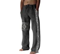 BmDSGC Men's Corduroy Shorts Casual Elastic Drawstring Lightweight Summer Beach Short Pants with Pockets Slacks Casual Black Trousers for Men Sport Loungewear Sweatpants (Grey,L)