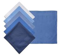 Bmeigo 5-Pack Men's Handkerchiefs Cotton, Soft Gents Hankies Set Assorted Pocket Square Classic Hanks for Men and Women, Wedding, Party, Groom, Prom, Celebration(40 x 40cm/15.7 x 15.7in)