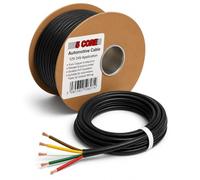 BMF DIRECT 5 Core Automotive Cable 0.75mm² 14A | 12V 24V Multi-Strand Copper Wire | Thin Wall Low Voltage Automotive Wiring Cable for Cars, Vans & Commercial Vehicles | 5 Metre Coil