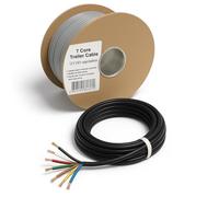BMF DIRECT 7 Core Trailer Cable 0.5mm² 11A | 12V 24V Multi-Strand Copper Wire | Thin Wall Low Voltage Trailer & Caravan Wiring Cable for Trailers, Caravans & Commercial Vehicles | 10 Metre Coil