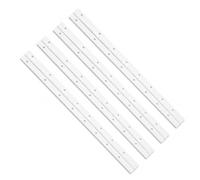 BMF Direct Continuous Piano Hinge 1000 x 30mm, 0.8mm Steel Full Length Door Hinge for Cabinets, Chests, Furniture and DIY, White, Pack of 4