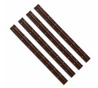 BMF Direct Continuous Piano Hinge 1000 x 30mm, 0.8mm Steel Full Length Door Hinge for Cabinets, Chests, Furniture and DIY, Brown, Pack of 4