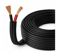 BMF DIRECT Flat Twin 2 Core Cable Pure Copper 12V/24V - Thin Wall Automotive Wire (2.0mm² 25A, 50m Roll)