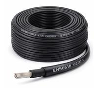 BMF DIRECT Solar PV Cable 4mm2 Black EN50618 H1Z2Z2-K 1800V DC Tinned Copper Double Insulated Photovoltaic Cable for Solar Panel Installation (25 Metres)