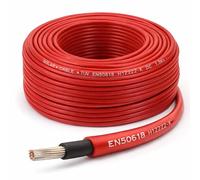 BMF DIRECT Solar PV Cable 4mm2 Red EN50618 H1Z2Z2-K 1800V DC Tinned Copper Double Insulated Photovoltaic Cable for Solar Panel Installation (5 Metres)