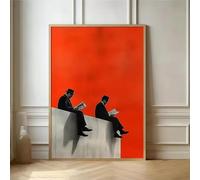 BMGKYAGL 1pc Retro Surrealism Minimalist Style Poster - Abstract Canvas Wall Art Print for Living Room & Bedroom Decor(70x100cm/Frameless)