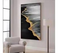 BMGKYAGL Abstract Image Sea Level Sunrise Painting On Canvas Wall Art Picture Modern Canvas Poster nd Prints Home Decor(40x60cm/Internal Frame)