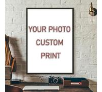 BMGKYAGL Art Posters Custom Print Canvas Painting By Your Photo Canvas Poster Personal Customize Figure Animal Decor(20x30cm/Internal Frame)