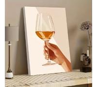 BMGKYAGL Autumn Fall Landscape Canvas Painting - Red Maple Leaves Falling, Vibrant Fall Foliage Wall Art Decor(40x60cm/Internal Frame)