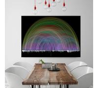 BMGKYAGL Bible Verse Poster Art Print Bible Cross References Visualization Canvas Painting Living Room Poster on the Wall Decor 60x90cm Frameless