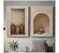 BMGKYAGL Bohemian Classic Vase Still Life Wall Art Canvas Painting Style Aesthetic Poster Prints Picture Living Room Decor(40x60cmx2/Frameless)