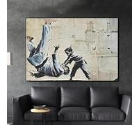 BMGKYAGL Boy Beat Rival Wall Art Graffiti Poster Painting Judo Street Art Wall Decor Pictures Canvas Prints Modern Room Home Decor(40x60cm/Frameless)