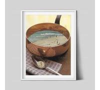 BMGKYAGL Kitchen prints, Kitchen wall art, Food art, Beach poster, Lunch, Posters for Walls Decor(20x30cm/Frameless)