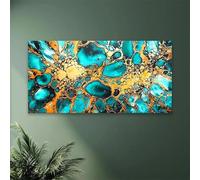 BMGKYAGL Modern Abstract Green And Blue Color Poster Abstract Green Color Wall Art Canvas Painting Prints Wall Art Decor 80x160cm Frameless