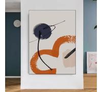 BMGKYAGL Morandi Style Abstract Decorative Painting, Geometric Pattern Wall Art, Drawing Painting On Canvas, Home Mural 20x30cm Frameless