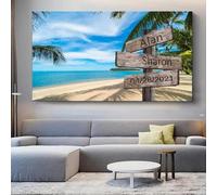 BMGKYAGL Personalized World Landscape Canvas Wall Art with Slogan Modern Decorative Painting Poster for Living Room 55x100cm Frameless