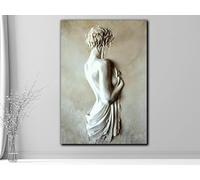 BMGKYAGL Sculpture Poster for Living Room, Woman Statue, Modern Prints, Abstract Portrait,Women Picture for Home Decor 50x90cm Frameless