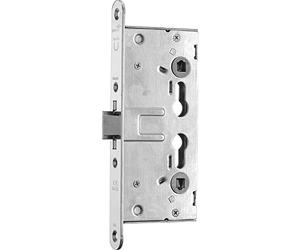 BMH 1758.00007 Escape Door Lock DM65 PZ72 Universal 1-Wing Forend 24 mm Without Rosette Holes Stainless Steel 1758 Silver