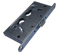 BMH Kaba 1739.00001 Mortice Lock for Internal Doors DM65 Round Cylinder Galvanised Steel 1739 Silver