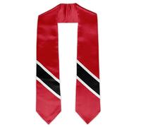 BMHHTM Trinidad and Tobago Flag Graduation Stole, Trinidad & Tobago Flag Graduation Sash for Graduate, Graduation Gift 72" Long