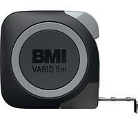 BMI 411543120 Pocket Tape, Vario" 5m with mm Graduation Stainless, Multicoloured