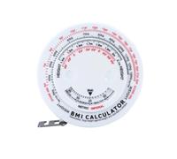 Bmi Body Tape Measure for Body Measurements, Plastic White