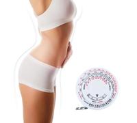 Bmi Body Tape Measure with Accuracy, Plastic, White