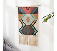 BMIDRUT Macrame Woven Wall Hanging Tapestry Bohemian Home Art Decor Boho Backdrop Apartment Dorm Room Door Decoration 50x85 cm/19.5x33 Inch (C7)