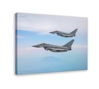 BMIQWAHG British Typhoon Fighter Aircraft Poster Canvas Poster Bedroom Decor Landscape Office Room Decor Gift 16x24inch(40x60cm)