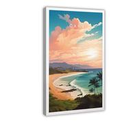 BMIQWAHG Hawaii, Oahu Art Poster Canvas Poster Bedroom Decor Landscape Office Room Decor Gift 16x24inch(40x60cm)