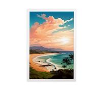 BMIQWAHG Hawaii, Oahu Art Poster Canvas Poster Bedroom Decor Landscape Office Room Decor Gift 20x30inch(50x75cm)