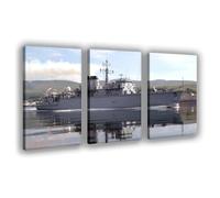 BMIQWAHG HMS Broxby Naval Ship Poster Canvas Poster Bedroom Decor Landscape Office Room Decor Gift 16x24inch(40x60cm)