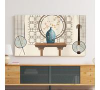 BMKGODN 22-75 Inches TV Cover Dust Proof Screen Protector For LCD LED Indoor Bedroom Living Room Decoration Wall Hanging Television(B,55in)