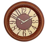 BMKGODN clock， Venetian Wall Clock Plastic Round Arabic Numerals 16 Inches Multicolor(A)