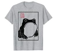 BMKKTOP Cute Cottagecore Frog Grumpy Japanese Frog T-Shirt for Women Men, Unisex Short Sleeve Frog Graphic Tee Tops