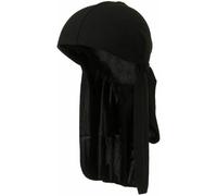 BML 1 x Durag Cap for Stocking Wave Hair | Breathable, Stretchable and Silky Head Wrap | Fashionable Everyday Men & Women Accessory (Black)