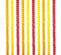 BML 10 x Mixed Marigold Artificial Flower Garlands 5 Feet long Fake Flower Strings For Decoration Indian Wedding and Festival Home, Office and Parties (Multicolor)