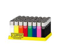 BML 10 x Multipack Clipper Lighter Refillable Lighter Windproof Pocket Lighter for Daily Use Camping Travel BBQ Candle Refillable Flint Lighter