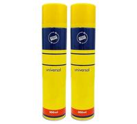 BML 2 x Universal 300ml Gas Canister, Compact Cylindrical Container, Portable Multipurpose Can, Easy Storage, Compatible Equipment Accessory, Home Workshop Outdoor Use