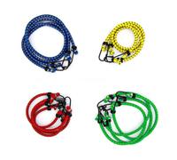 BML 3 x Bungee Cord With Hooks | 1 m Heavy Duty Elastic Bungee Straps Weatherproof & UV-Resistant For Securing Tarps | Bungee Ropes for Luggage, Tents, Camps, Bikes or Garden Tidying