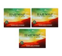BML 3 x Hajj Soap Halal Fragrance Free Soap Bar for Body and Hair Unscented Ihram Friendly Soap for Hajj and Umrah Travel Gentle Daily Cleansing Bar Suitable for Sensitive Skin